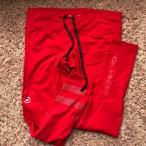 Virus tights with mesh panel